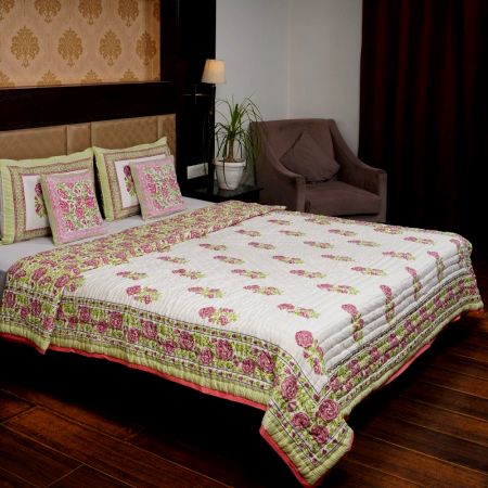 Rose Garden Jaipuri Quilt